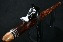 Walnut Burl Native American Flute, Minor, Mid F#-4, #E12K